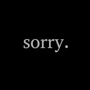 sorry.