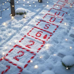 Candy Cane Hopscotch