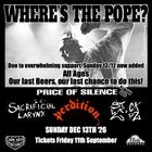 Where's the Pope? extra All Ages Show, Our Last Beers, Our Last Chance