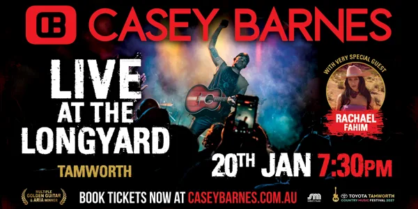 CASEY BARNES — LIVE AT THE LONGYARD