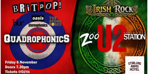 The Zoo Station U2 and QuadrophonicS Britpop Tribute Bands