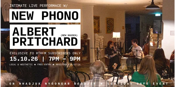 RTRFM Subs Only Event with New Phono and Albert Pritchard (New Nausea)