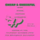 CHEAP & CHEERFUL: 4 HR PARKING, CHARLOTTE BRIDIE, + MORE TBA