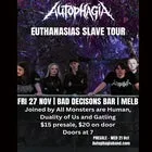 Euthanasias slave EP tour