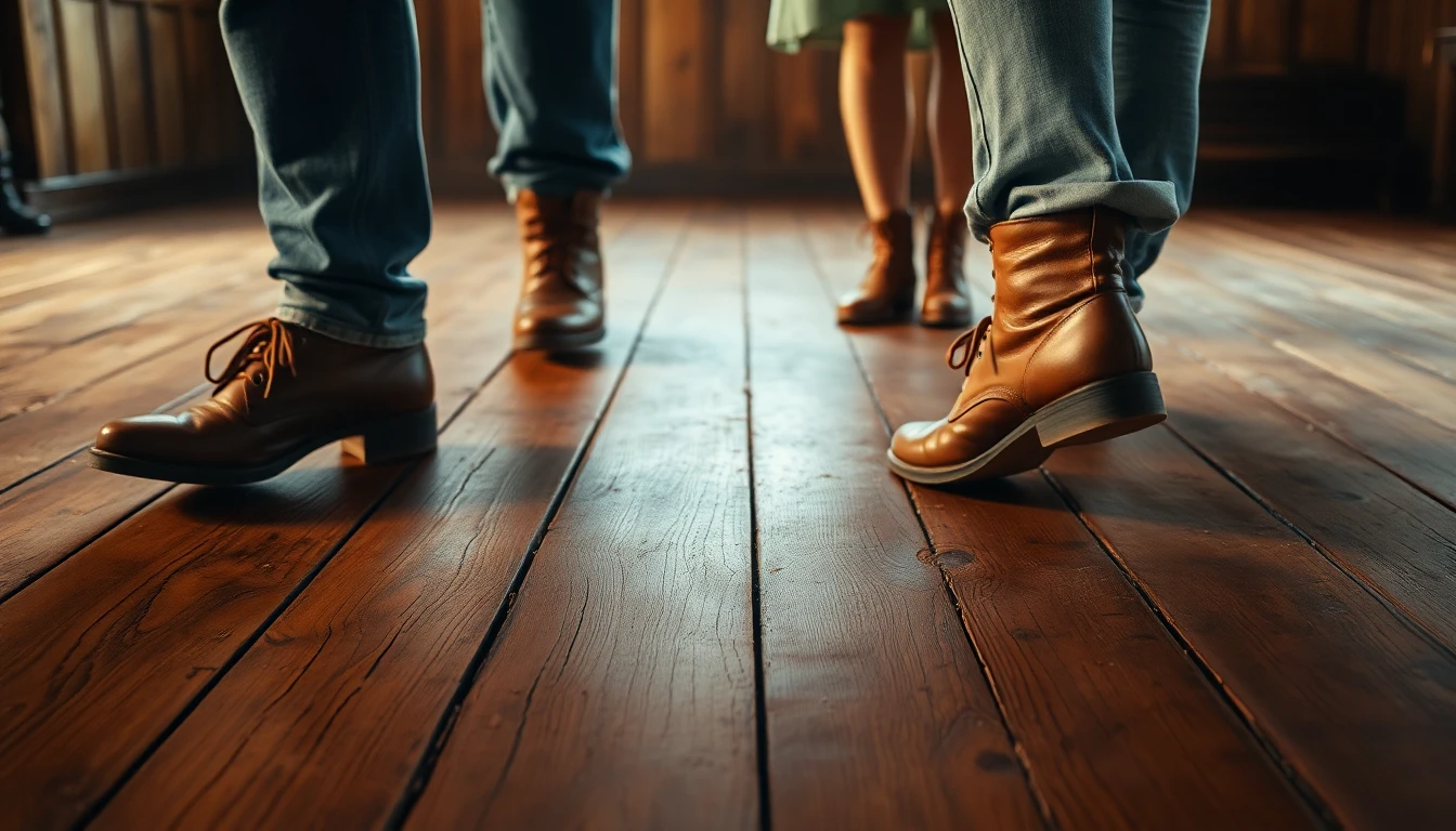 Line Dancing with Stomp Scuff