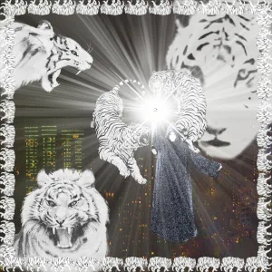 the light upon the surface that beckoned deep into the moment and the tiger stepped forth