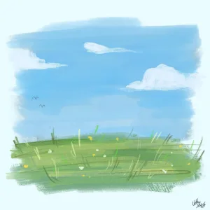 Grass Blowing in the Wind