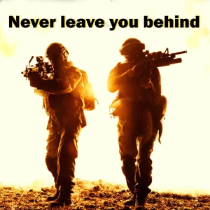 Never leave you behind