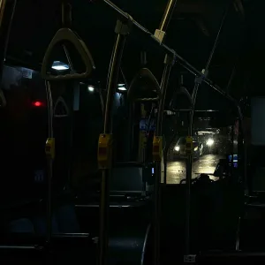 The feeling of a late bus ride home