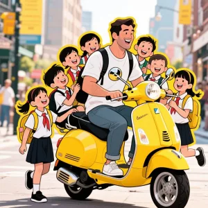 Vespa di sore hari